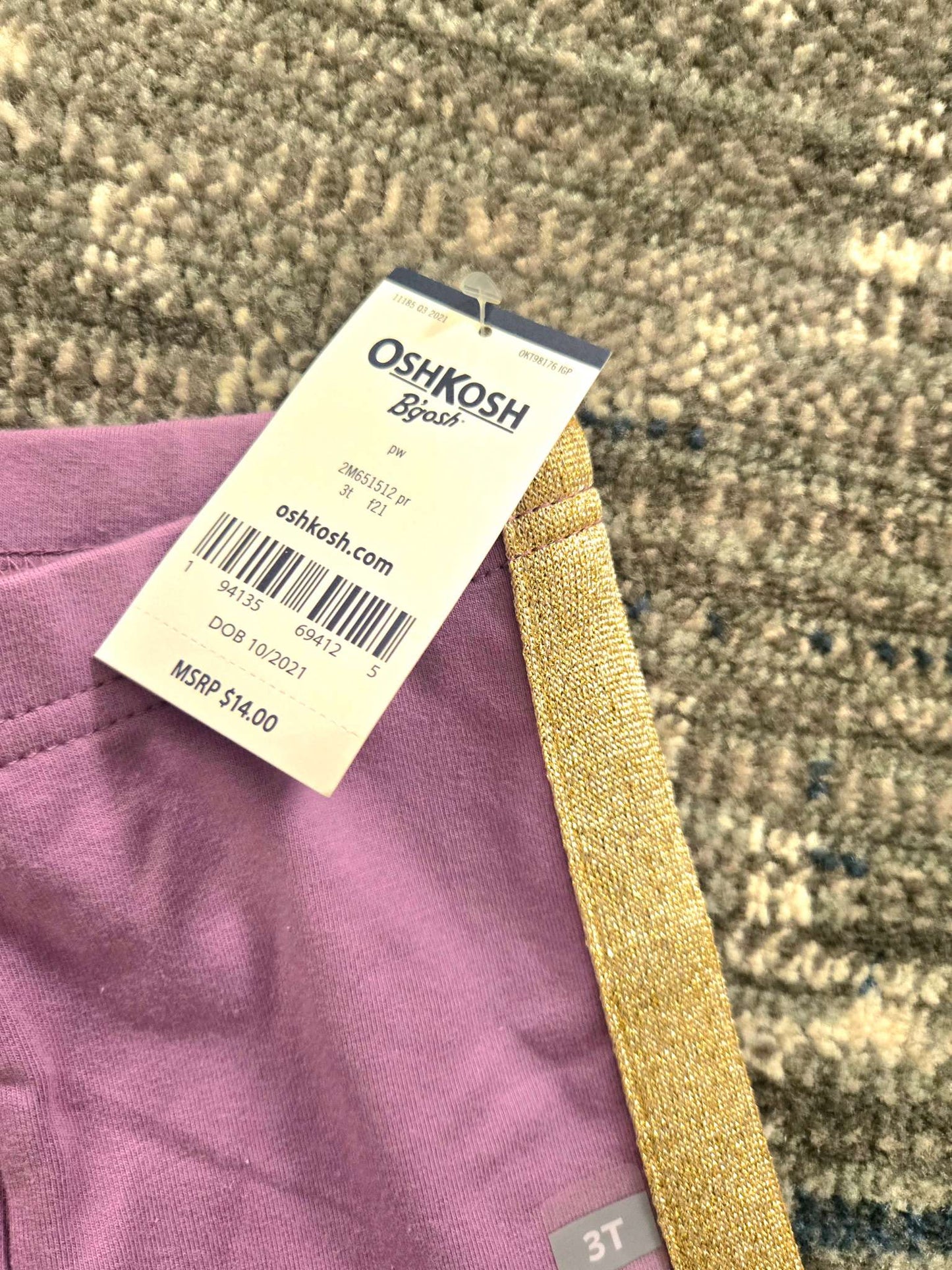 2 Girls Pants from Carters and GAP (Retails for $38.95), Kids 3T