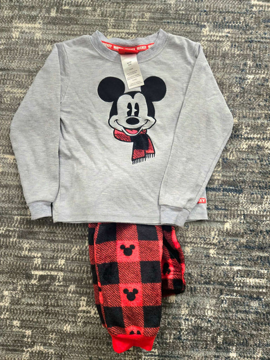 2 Pcs Cozy Mickey PJs 4-5T, Kids 4/4T