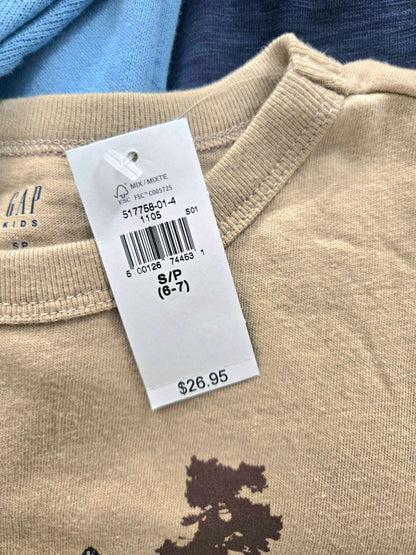 4 Long Sleeves Shirts 6-7T, Kids 6/6X (extra small)