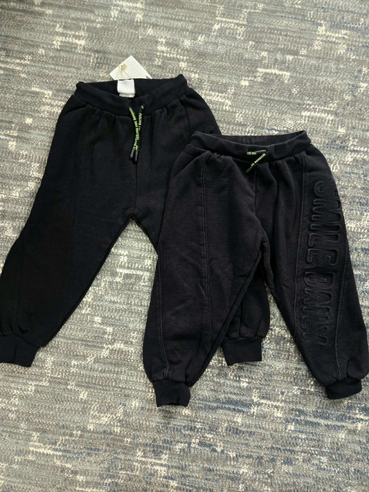 2 Black Zara  Sweatpants 3-4T - 1 Pants Retails for $25.90, Kids 3T