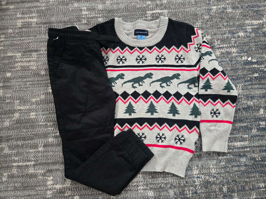 2 Pcs Christmas Outfit 4T New Without Tags, Kids 4/4T