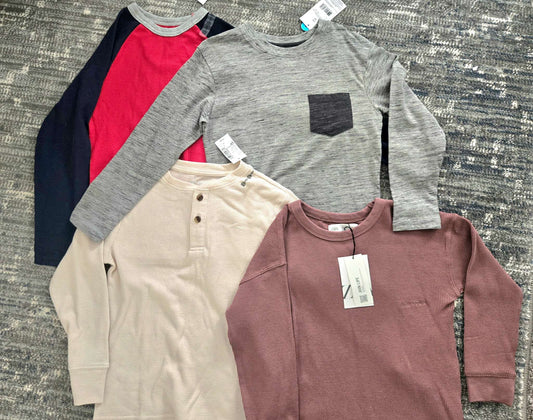 4 Long Sleeves Bundle 5T- 6T (Retails $85), Kids 5/5T (extra small)