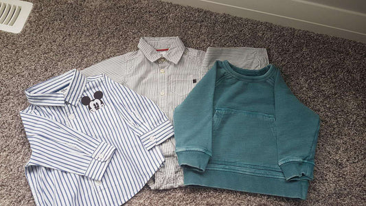 3 Tops ( 6/6-12 months), Kids 9 Month (6-9M)