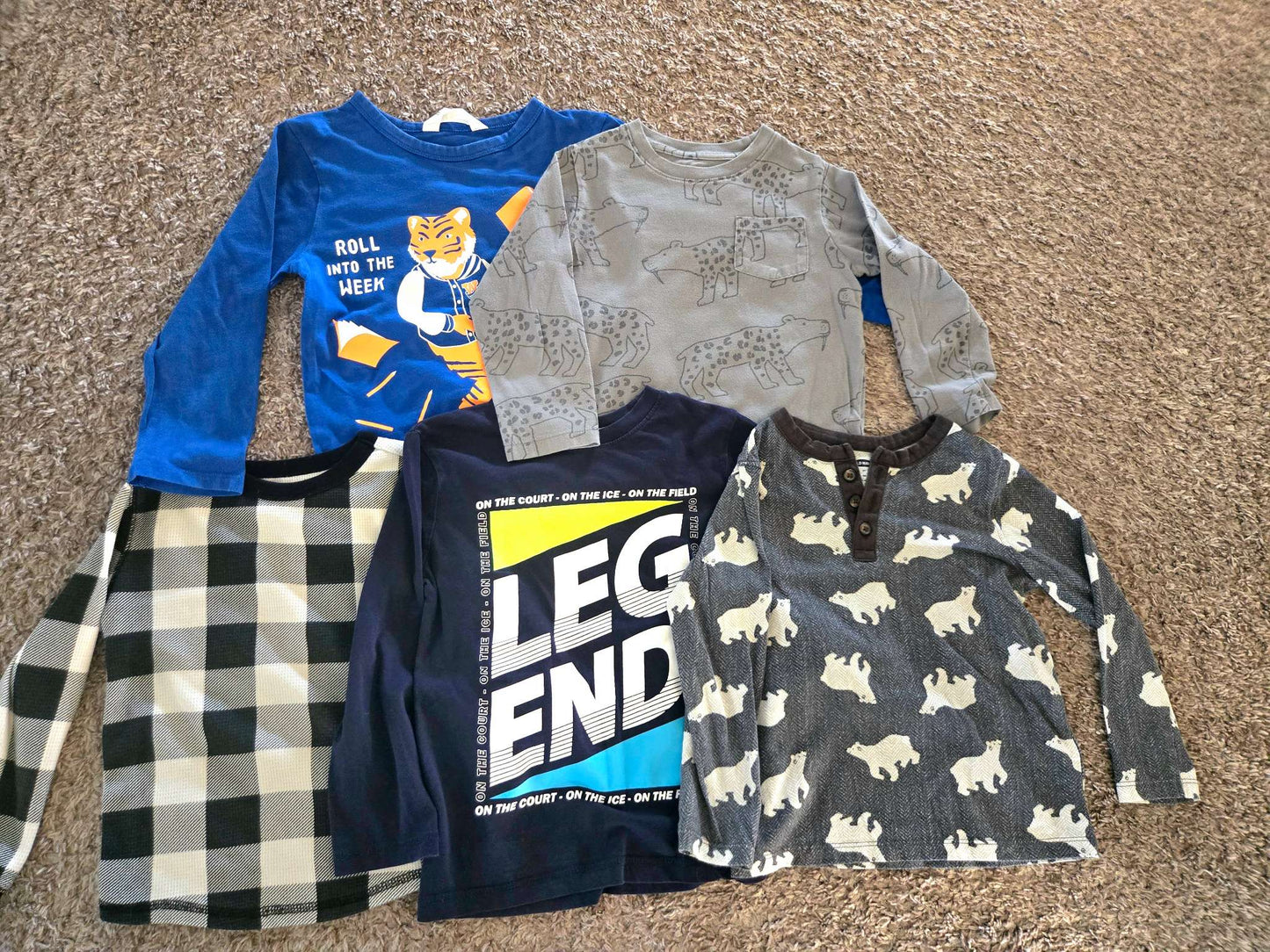 5 Long Sleeves 4T (Old Navy, George,H&M and GAP), Kids 4/4T