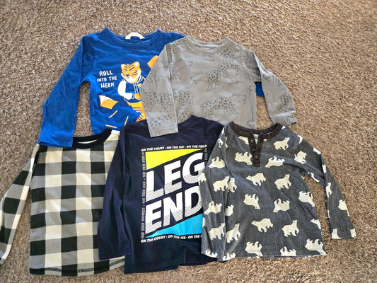 5 Long Sleeves 4T (Old Navy, George,H&M and GAP), Kids 4/4T