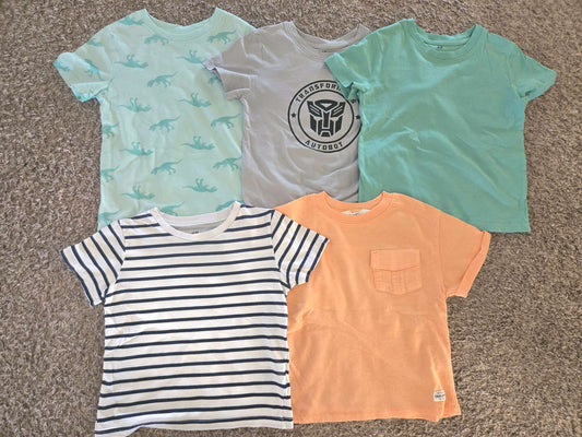 5Pcs  T Shirts 4-6T from H&M, Kids 4/4T