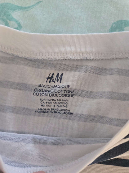 5Pcs  T Shirts 4-6T from H&M, Kids 4/4T