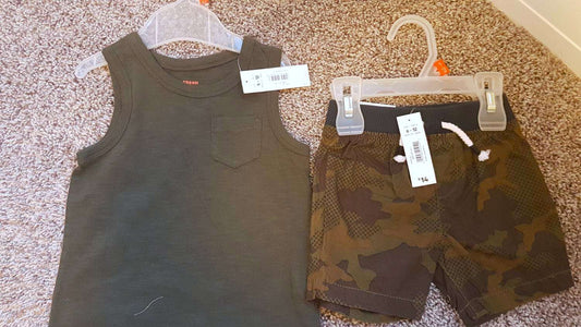 Joe fresh 2 Pcs Summer outfit 6-12 months, Kids 9 Month (6-9M)