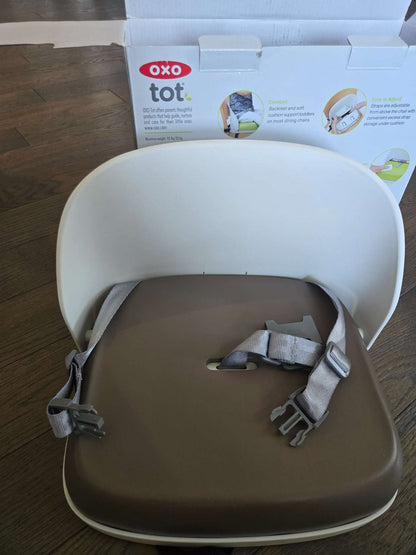 Oxo Tot Perch Booster Seat with Straps, Taupe