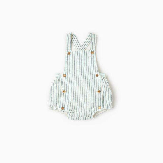 Zara Baby Striped Romper – Sleeveless Bubble Outfit 9-12 months, Kids 12 Month (9-12M)