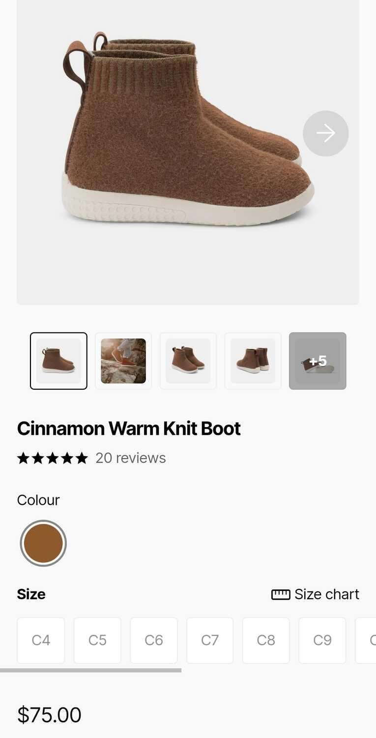 Minimocs High Top Knitted Boots C9, Shoes 9 (Toddler:2-4yr)