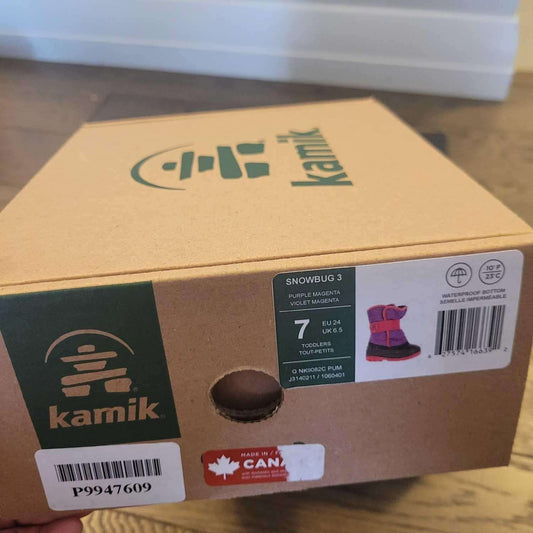 Kamik Toddler Winter Boots Size 7, Shoes 7 (Walkers:12-24 mth)