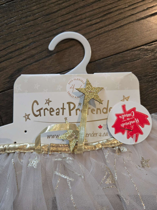 Great Pretendable -Golden Glam Cape, Size 4-6 (Retail $34.99), Kids 4/4T