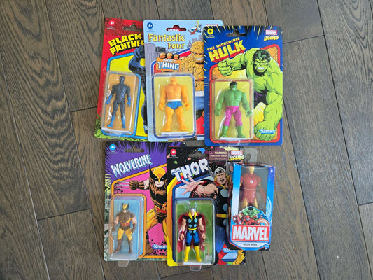 6 Super Heros Figuries
