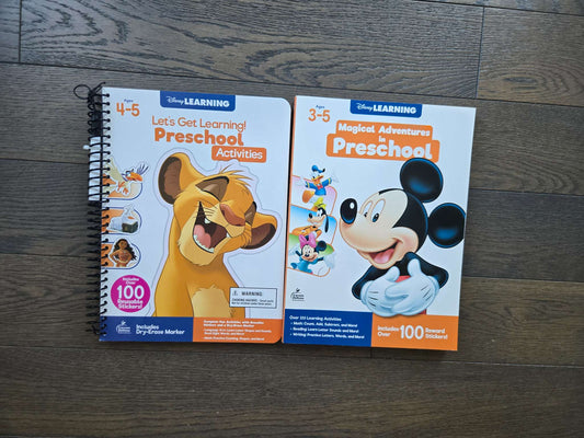 2 Preschool Workbooks