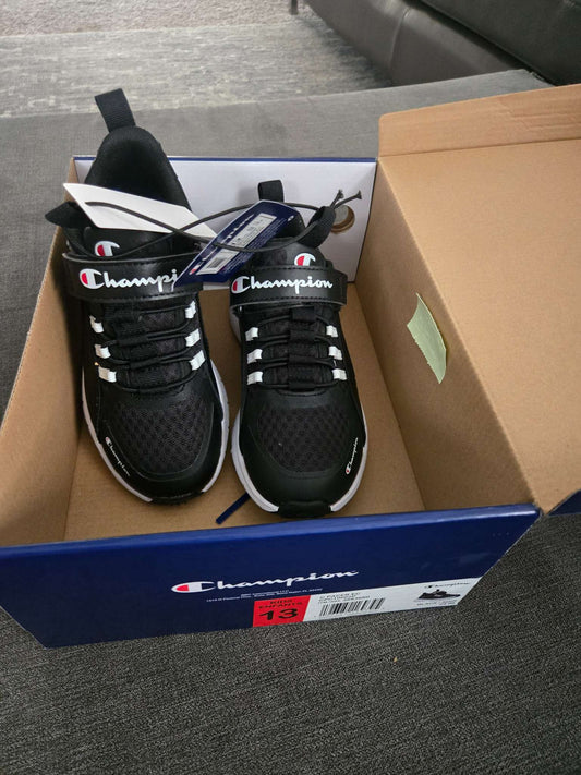 Champion 13 Kids Black Sneakers 22.00, Shoes 13 (Kids:4-8yr)