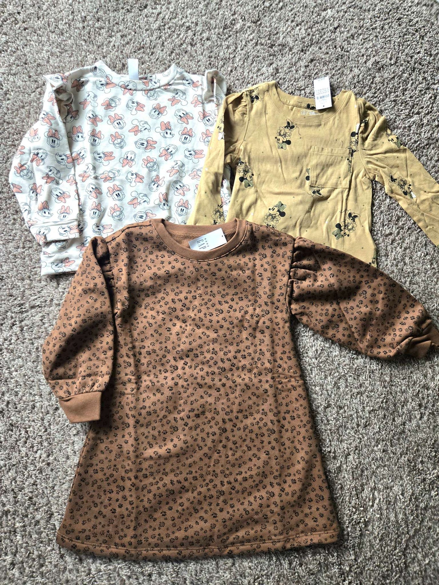 3 Pcs Bundle ( 2 Tops and 1 Dress) 4T- GAP Retails $24.95 $49.95and Joe Fresh, Kids 4/4T