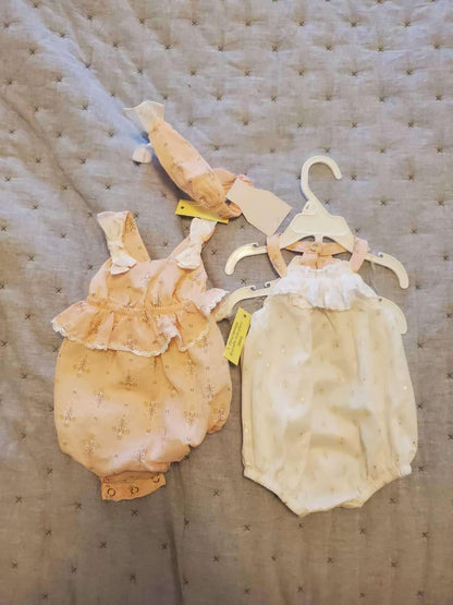 2 Rompers with Head band 0-3 months, Kids 3 Month (0-3M)