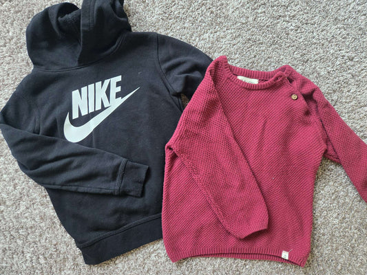 2 Sweaters Boys 5-6 Years old - Nike and Me & Henry , Kids 5/5T (extra small)