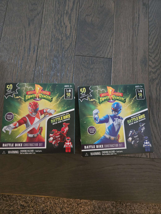 2× Power Ranger 50 Pcs Battle Bike Construction Sets