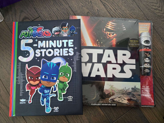 2 Brand new Books: Star Wars and PJ mask