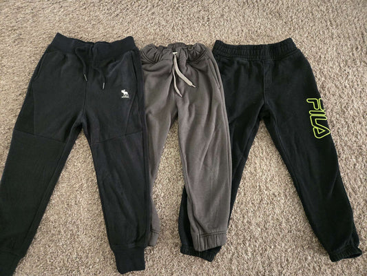3 Cozy Sweat Pants ( 1 Brand New Retails $42.95, 2 EUC), Kids 5/5T (extra small)