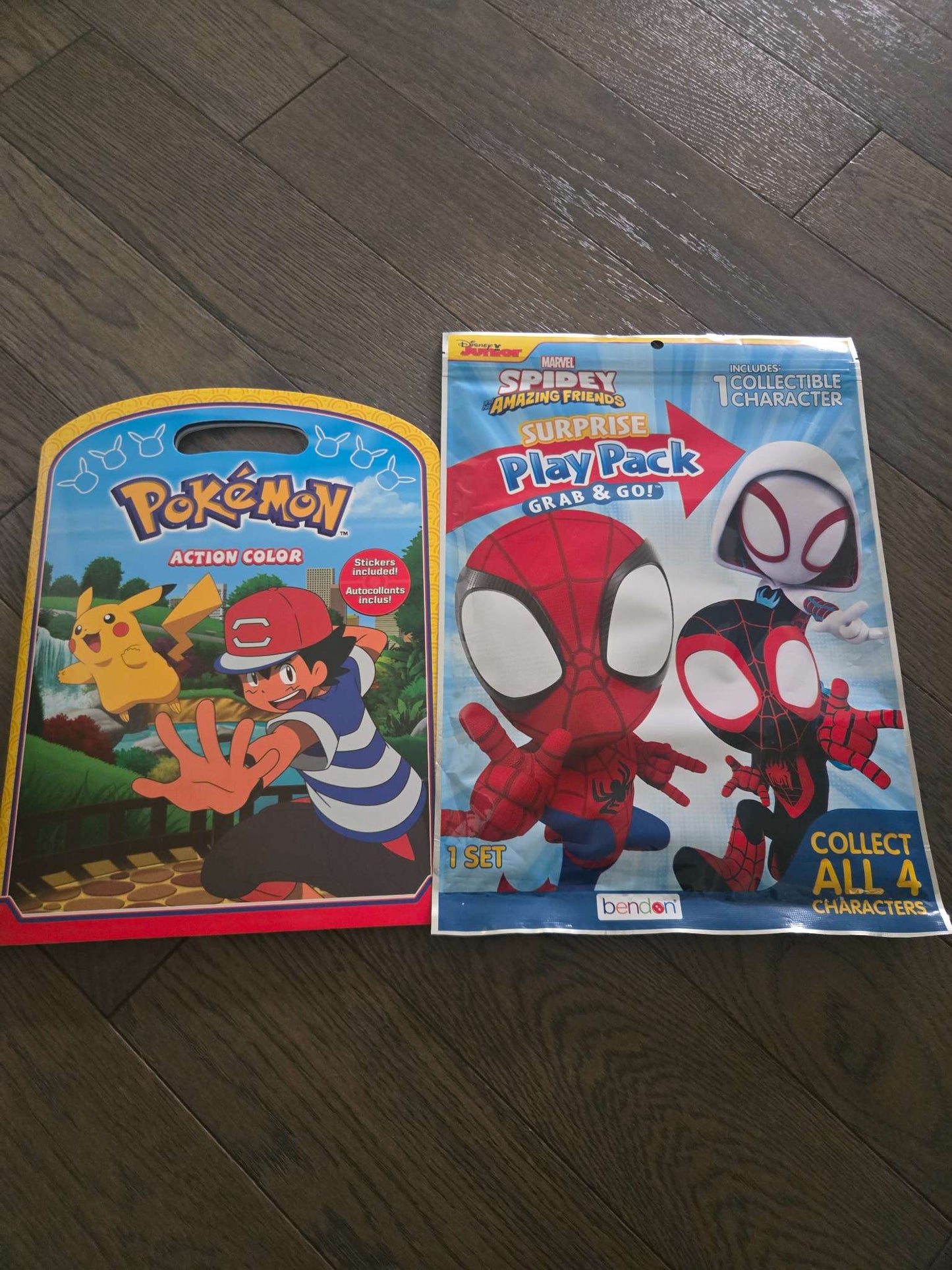 Coloring- Pokemon and Spidey Amaxing Friends