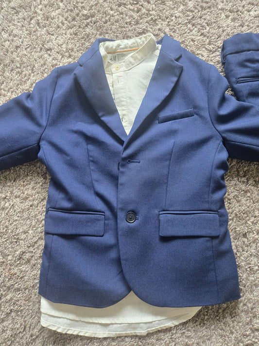 3 Pcs Blue Suit 6T, Kids 6/6X (extra small)