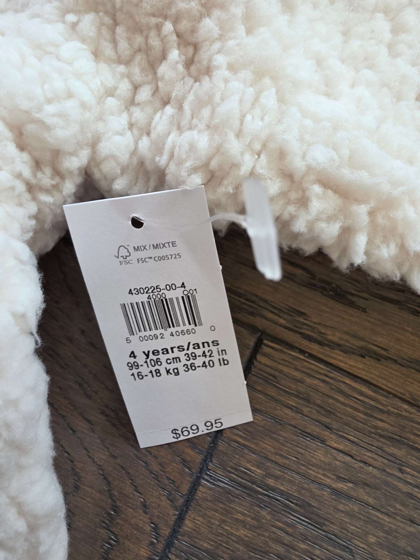 Brand New GAP Kids Sherpa Jacket 4T, Kids 4/4T