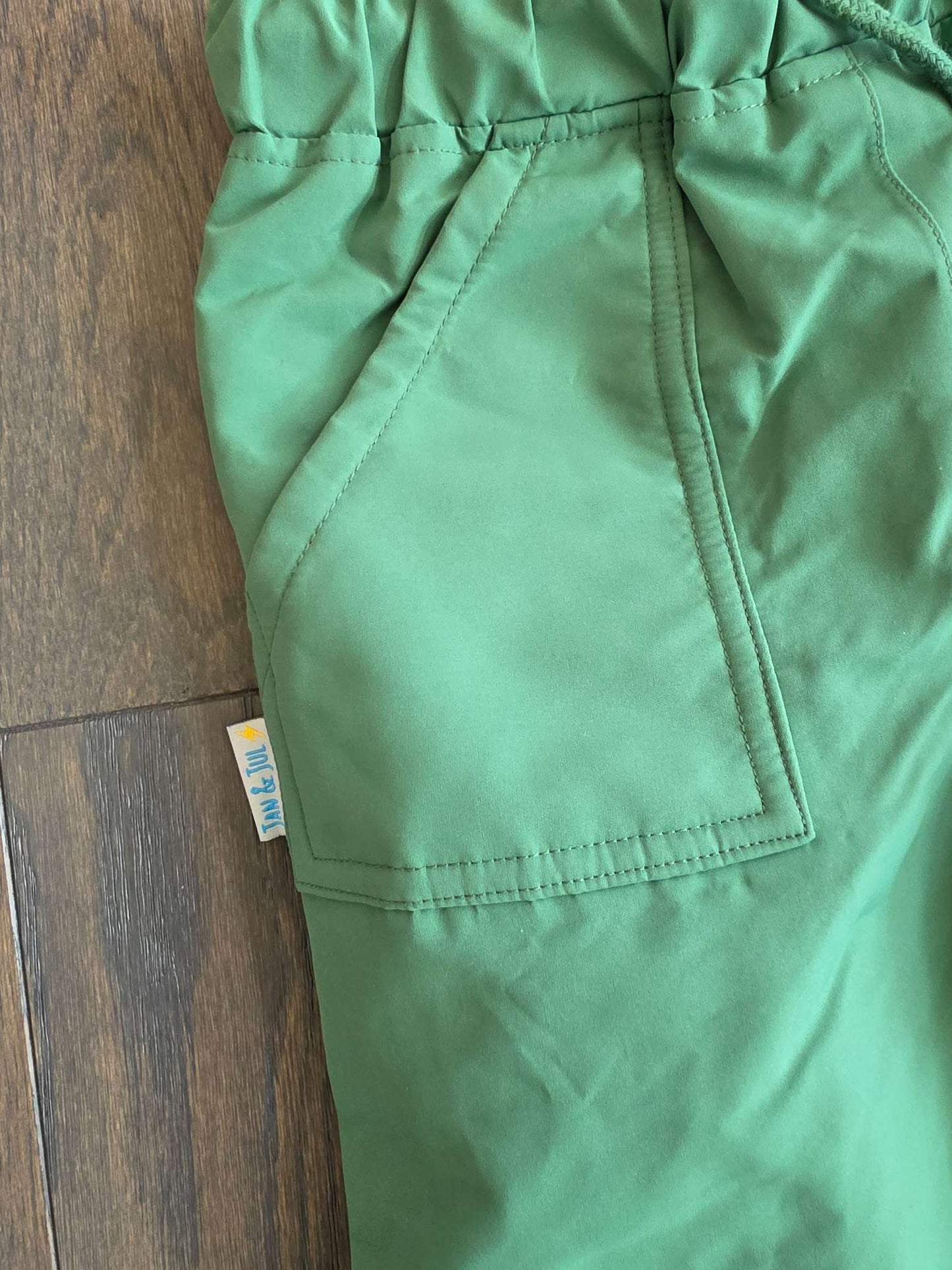 Jan &Jul-Kids Fleece Lined Rain Pants | Fern Green EUC 6T, Kids 6/6X