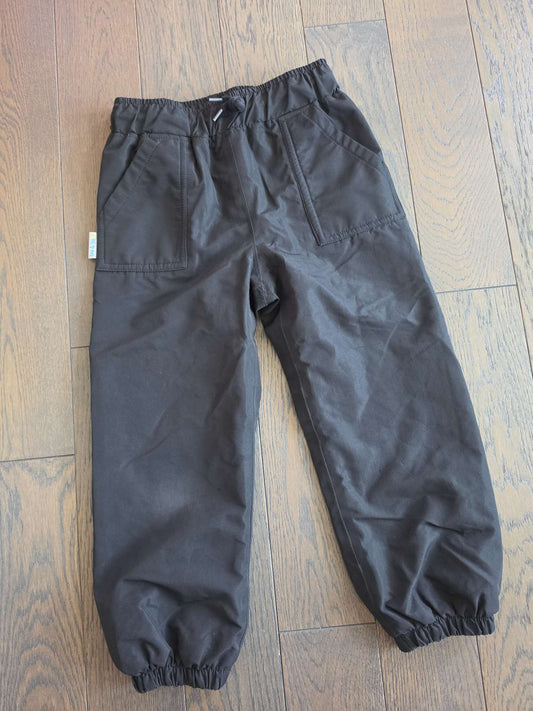 Kids Fleece Lined Rain Pants | Black 4T, Kids 4/4T