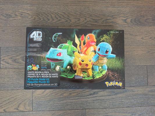 4D Build, Pokémon Starter Set 3D Model Kit