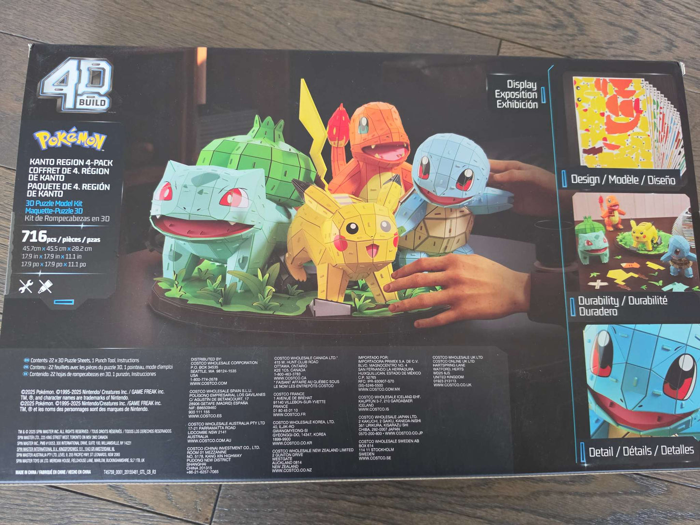 4D Build, Pokémon Starter Set 3D Model Kit