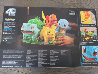 4D Build, Pokémon Starter Set 3D Model Kit