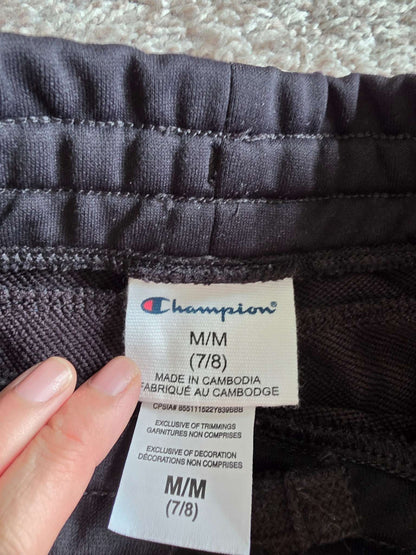 2 Black Pants- 7-8T EUC Champion and New Children's Place, Kids 7