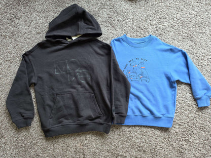 2 Brand New Sweaters- H&M and Uniqlo, Kids 6/6X