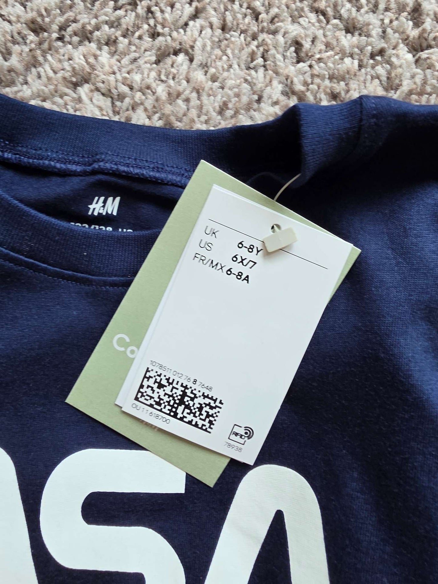 3 Brand New H&M Tops- 6-8Y, Kids 6/6X