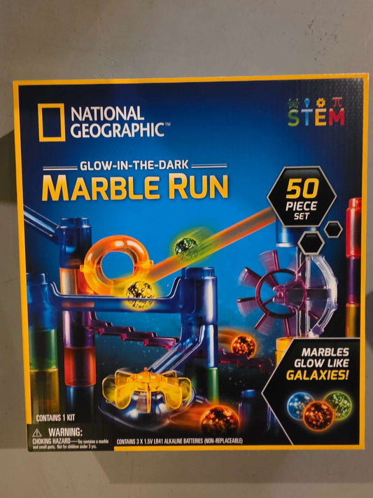 New- National Geographic- Glow in the Dark Marble Run
