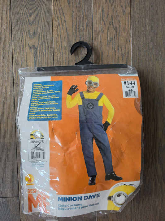 Minion Dave Costume 4-6yo, Kids 4/4T