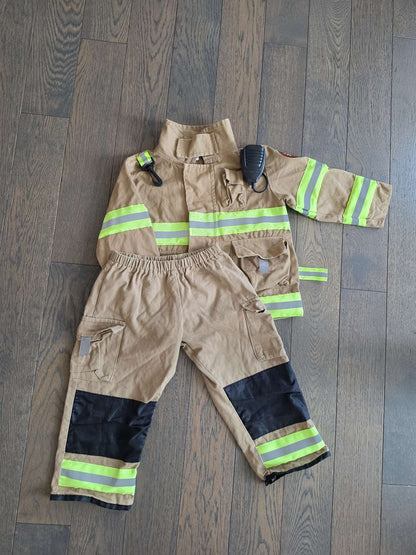 3-4 Fire fighter Costume , Kids 3T