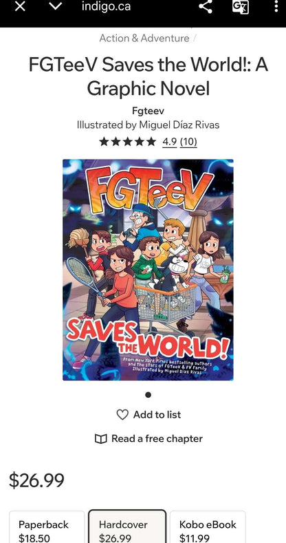 FGTeeV Saves the World!: A Graphic Novel