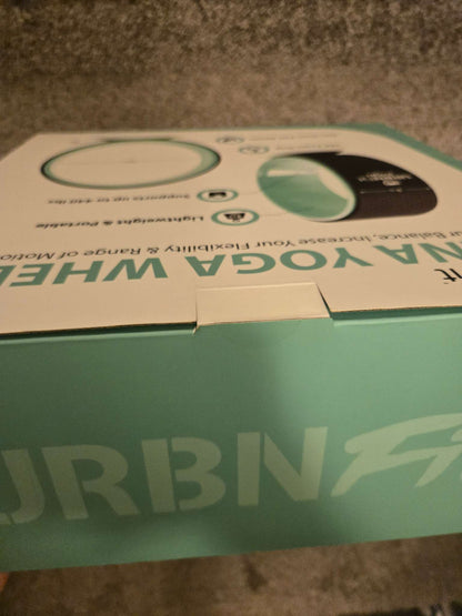 URBNFit Yoga Wheel - Stationary Prop for Wheel Pose - Back Roller for Stretching, Flexibility, Backbends & Inversions