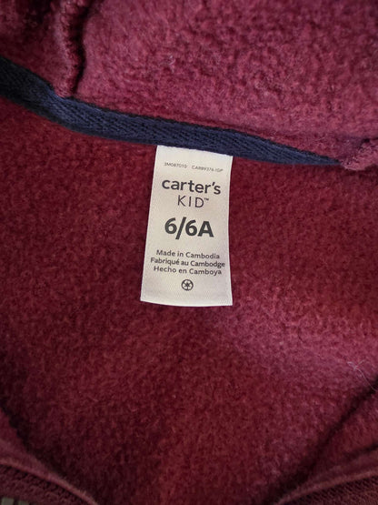 VGUC Red Carters ZIP UP 6T, Kids 6/6X