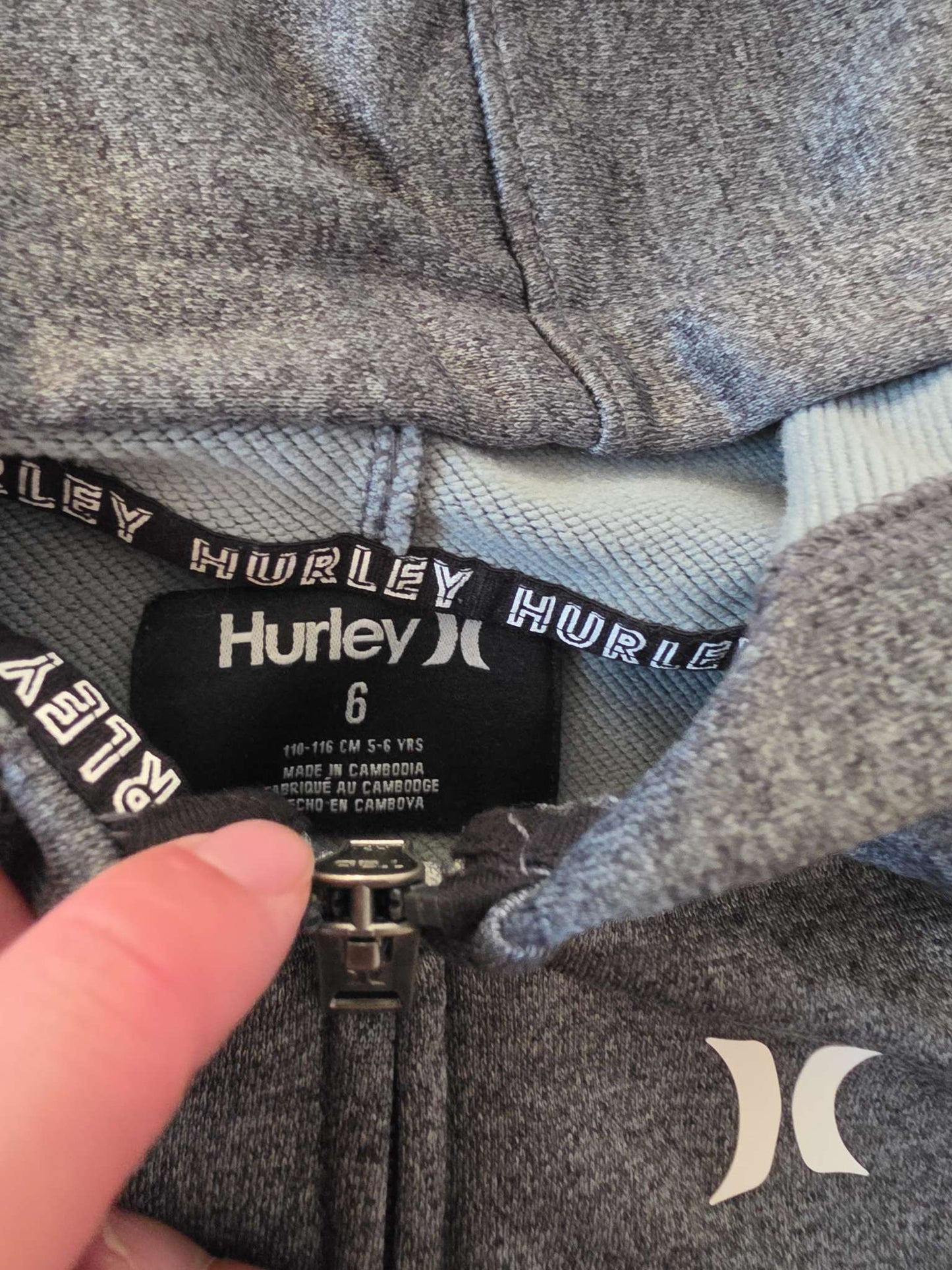 2 EUC Athletic Zipups - Nike and Hurley 6, Kids 6/6X