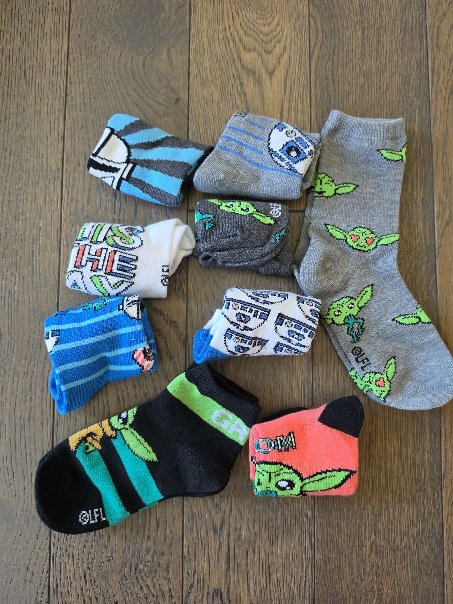 Star wars Socks 9 Pair - All new without tags