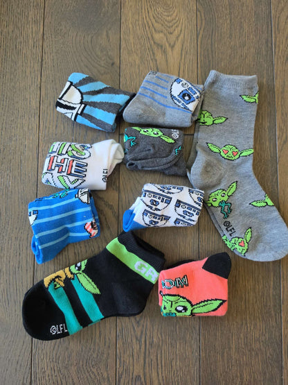 Star wars Socks 9 Pair - All new without tags