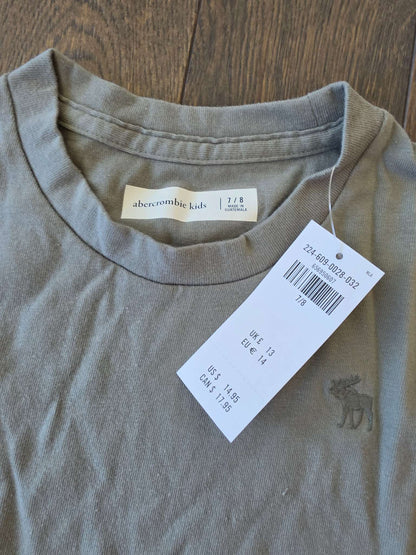 Brand New- Abercrombie Green  T Shirt , Kids 7