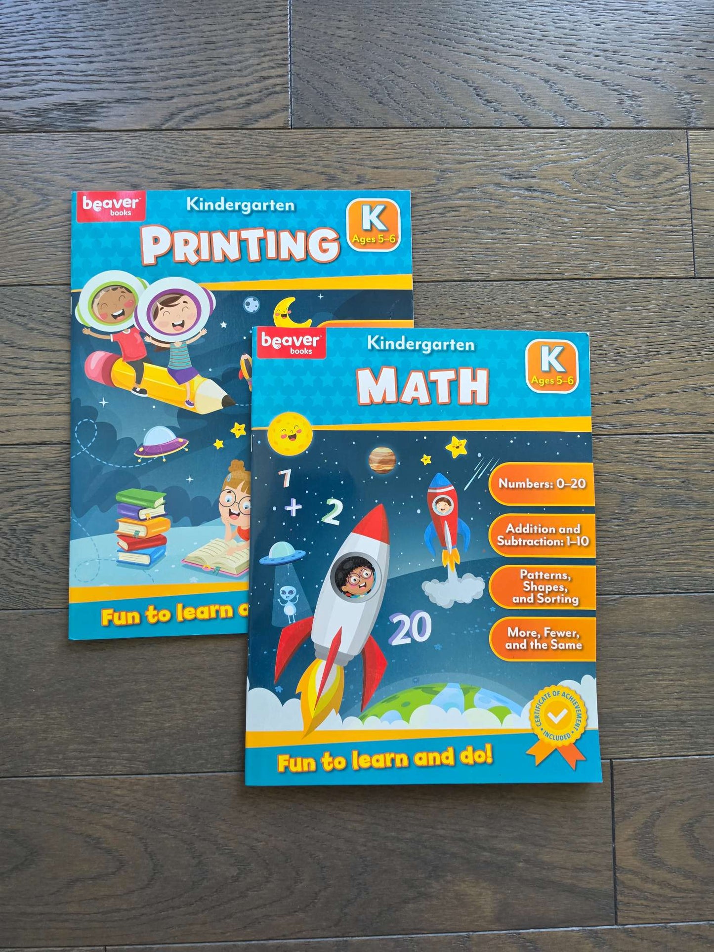 Kindergarten - 2 Exercise books (Math and Printing)