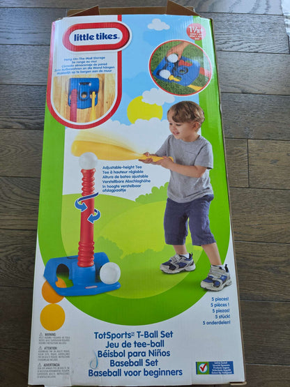 Little Tikes TotSports T-Ball Set, Red- EUC