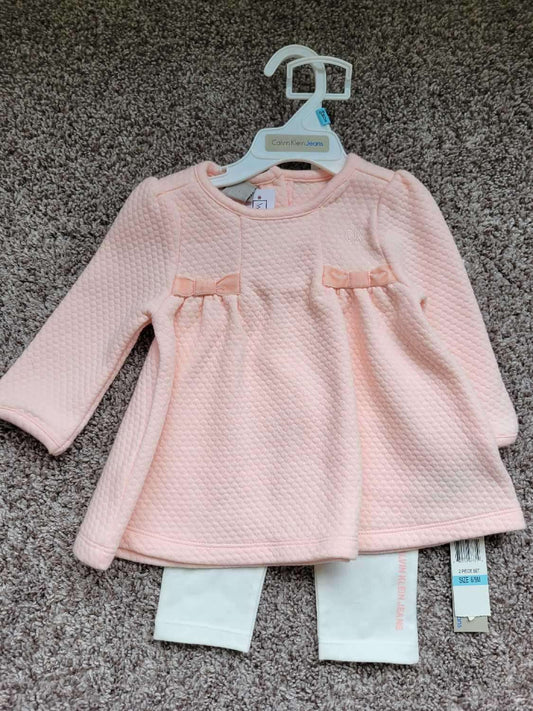 2 Pcs Calvin Klein Outfit 6-9m, Kids 9 Month (6-9M)
